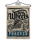 Two Wheels - Vehicle Interests Vertical Impressions Decorative Flags HG115257 Made In USA