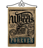 Two Wheels - Vehicle Interests Vertical Impressions Decorative Flags HG115257 Made In USA