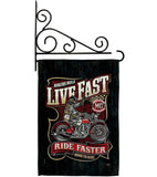 Bikers Rule - Vehicle Interests Vertical Impressions Decorative Flags HG115258 Made In USA