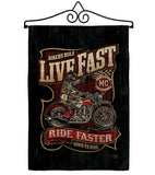 Bikers Rule - Vehicle Interests Vertical Impressions Decorative Flags HG115258 Made In USA