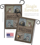 Welcome Wilderness - Wildlife Nature Vertical Impressions Decorative Flags HG110001 Made In USA