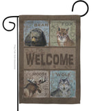 Welcome Wilderness - Wildlife Nature Vertical Impressions Decorative Flags HG110001 Made In USA