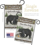 Bear Paw Lodge - Wildlife Nature Vertical Impressions Decorative Flags HG110103 Made In USA