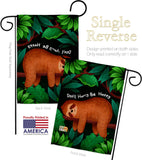 Don't Hurry - Wildlife Nature Vertical Impressions Decorative Flags HG130309 Made In USA