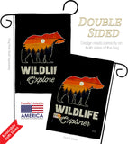 Wildlife Explorer - Wildlife Nature Vertical Impressions Decorative Flags HG137514 Made In USA