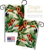 Giraffe & Toucan - Wildlife Nature Vertical Impressions Decorative Flags HG137579 Made In USA