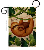 Relaxing Sloths - Wildlife Nature Vertical Impressions Decorative Flags HG190014 Made In USA