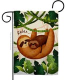 Relaxing Sloths - Wildlife Nature Vertical Impressions Decorative Flags HG190014 Made In USA