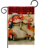 Mousy Winter - Wildlife Nature Vertical Impressions Decorative Flags HG192672 Made In USA