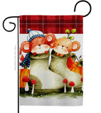 Mousy Winter - Wildlife Nature Vertical Impressions Decorative Flags HG192672 Made In USA