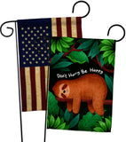 Don't Hurry - Wildlife Nature Vertical Impressions Decorative Flags HG130309 Made In USA