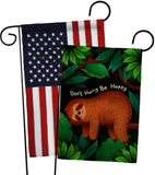 Don't Hurry - Wildlife Nature Vertical Impressions Decorative Flags HG130309 Made In USA