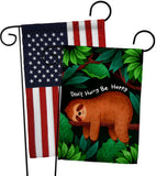 Don't Hurry - Wildlife Nature Vertical Impressions Decorative Flags HG130309 Made In USA