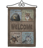 Welcome Wilderness - Wildlife Nature Vertical Impressions Decorative Flags HG110001 Made In USA