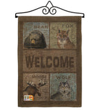 Welcome Wilderness - Wildlife Nature Vertical Impressions Decorative Flags HG110001 Made In USA