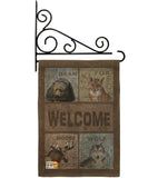 Welcome Wilderness - Wildlife Nature Vertical Impressions Decorative Flags HG110001 Made In USA