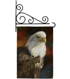 Portrait of an Eagle - Wildlife Nature Vertical Impressions Decorative Flags HG110060 Made In USA