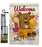 Nut House - Wildlife Nature Vertical Impressions Decorative Flags HG110087 Made In USA