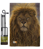 Lion - Wildlife Nature Vertical Impressions Decorative Flags HG110096 Made In USA