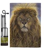 Lion - Wildlife Nature Vertical Impressions Decorative Flags HG110096 Made In USA