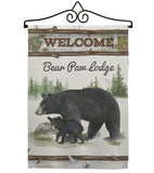 Bear Paw Lodge - Wildlife Nature Vertical Impressions Decorative Flags HG110103 Made In USA