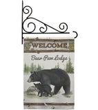 Bear Paw Lodge - Wildlife Nature Vertical Impressions Decorative Flags HG110103 Made In USA