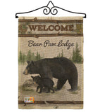 Bear Paw Lodge - Wildlife Nature Vertical Impressions Decorative Flags HG110103 Made In USA