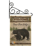 Bear Paw Lodge - Wildlife Nature Vertical Impressions Decorative Flags HG110103 Made In USA