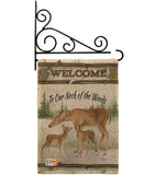 Neck Of The Woods - Wildlife Nature Vertical Impressions Decorative Flags HG110106 Made In USA