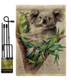 Koala - Wildlife Nature Vertical Impressions Decorative Flags HG110275 Made In USA