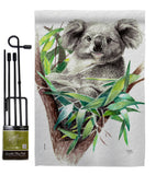 Koala - Wildlife Nature Vertical Impressions Decorative Flags HG110275 Made In USA