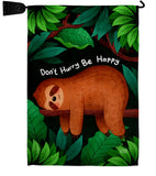 Don't Hurry - Wildlife Nature Vertical Impressions Decorative Flags HG130309 Made In USA