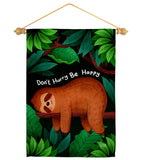 Don't Hurry - Wildlife Nature Vertical Impressions Decorative Flags HG130309 Made In USA