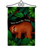 Don't Hurry - Wildlife Nature Vertical Impressions Decorative Flags HG130309 Made In USA