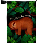 Don't Hurry - Wildlife Nature Vertical Impressions Decorative Flags HG130309 Made In USA