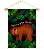 Don't Hurry - Wildlife Nature Vertical Impressions Decorative Flags HG130309 Made In USA