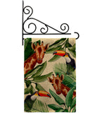 Giraffe & Toucan - Wildlife Nature Vertical Impressions Decorative Flags HG137579 Made In USA