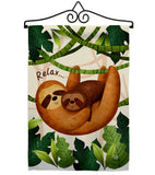 Relaxing Sloths - Wildlife Nature Vertical Impressions Decorative Flags HG190014 Made In USA