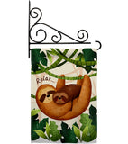 Relaxing Sloths - Wildlife Nature Vertical Impressions Decorative Flags HG190014 Made In USA