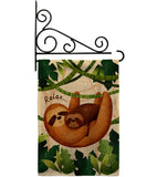 Relaxing Sloths - Wildlife Nature Vertical Impressions Decorative Flags HG190014 Made In USA