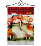 Mousy Winter - Wildlife Nature Vertical Impressions Decorative Flags HG192672 Made In USA