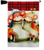 Mousy Winter - Wildlife Nature Vertical Impressions Decorative Flags HG192672 Made In USA