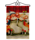 Mousy Winter - Wildlife Nature Vertical Impressions Decorative Flags HG192672 Made In USA