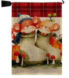 Mousy Winter - Wildlife Nature Vertical Impressions Decorative Flags HG192672 Made In USA