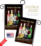 Wine Me Up, Turn Me Loose - Wine Happy Hour & Drinks Vertical Impressions Decorative Flags HG117030 Made In USA