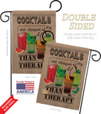 Cocktails are Cheaper - Wine Happy Hour & Drinks Vertical Impressions Decorative Flags HG117035 Made In USA