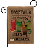 Cocktails are Cheaper - Wine Happy Hour & Drinks Vertical Impressions Decorative Flags HG117035 Made In USA