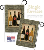 3 Wine Bottles - Wine Happy Hour & Drinks Vertical Impressions Decorative Flags HG117043 Made In USA