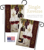 Welcome Wines - Wine Happy Hour & Drinks Vertical Impressions Decorative Flags HG117053 Made In USA