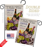 Wine Superpower - Wine Happy Hour & Drinks Vertical Impressions Decorative Flags HG117063 Made In USA